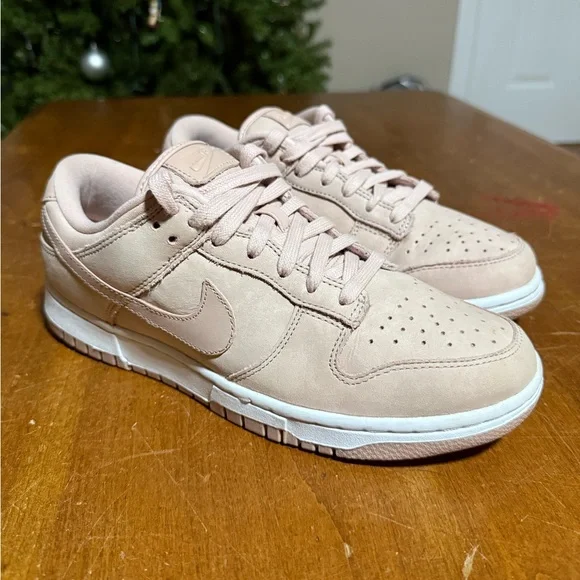 Women’s Nike Dunk Low PRM Pink Oxford Sneakers - Picture 1 of 10